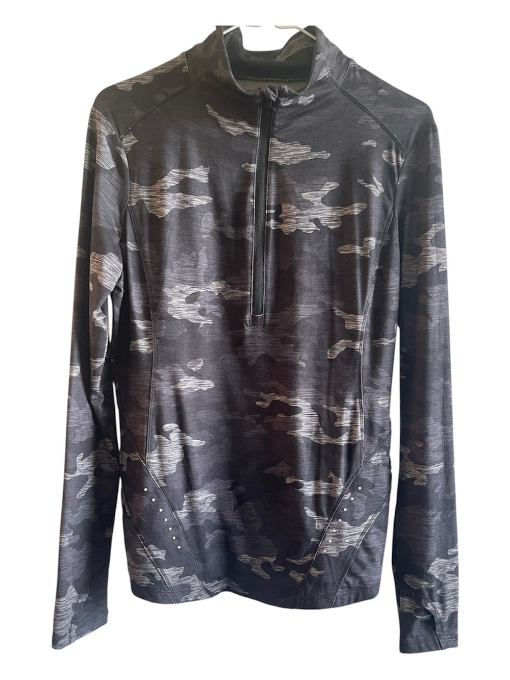 Avia Gray Performance Logo Top sweatshirt 1/4 zip Size M (8-10)